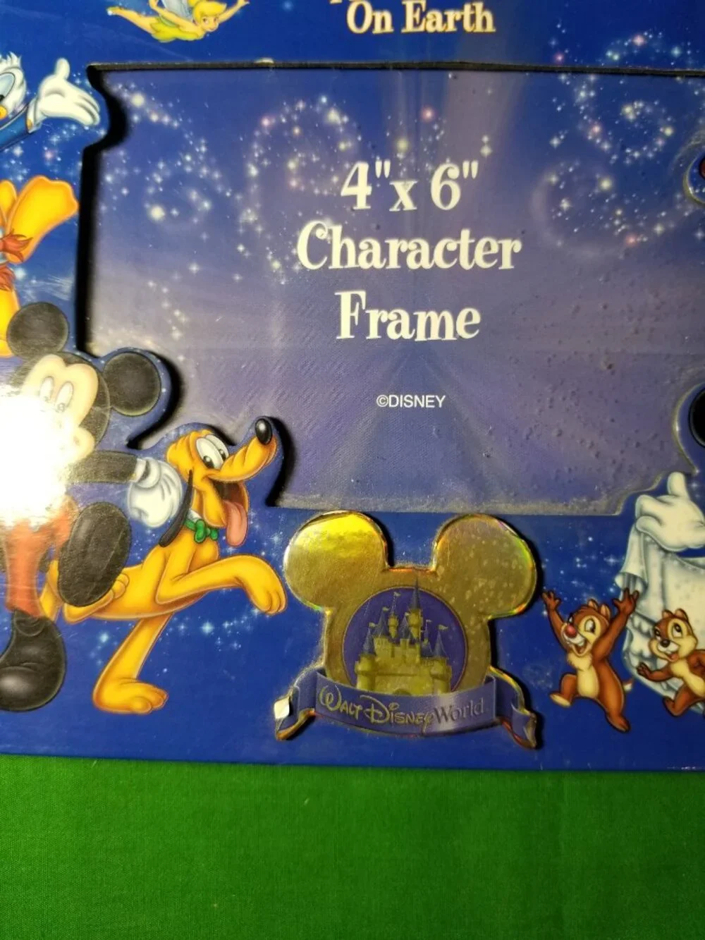 Vintage 2006 Walt Disney World Photo Frame 4x6 Character Frame Mickey & Friends